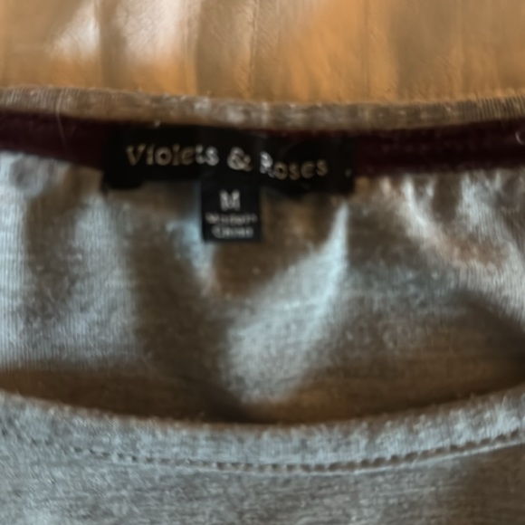 Violets and roses M short sleeve tunic - Picture 4 of 4